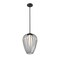 Z-Lite Savanti Pendant, 1-Light, 12 In.W x 16.5 In.H, Matte Black/White Opal 7507-12MB - alternate 8